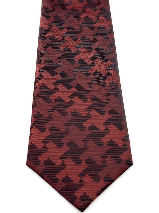 Legend Accessories Men's Tie Set Printed in Burgundy Color