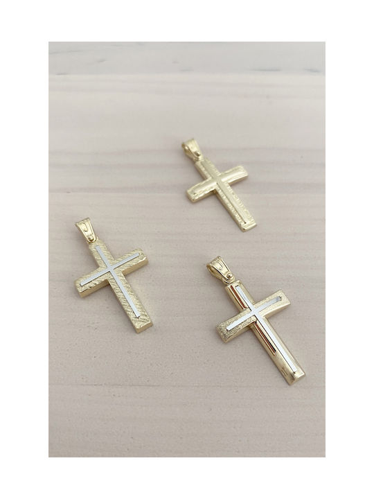 Kritsimis Gold Kreuz 14K mit Kette