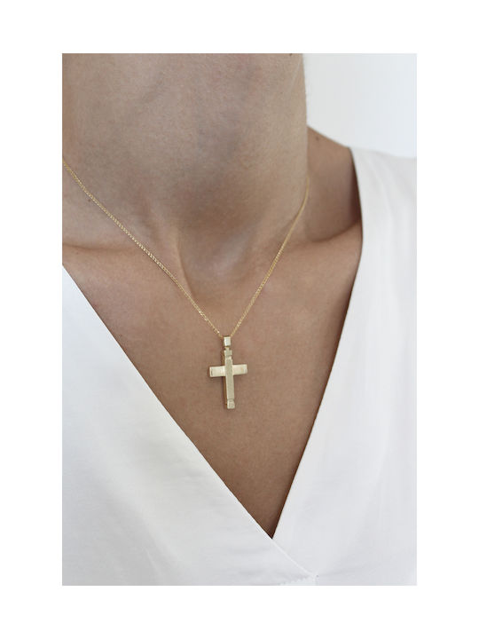 Kritsimis Gold Cross 14K with Chain