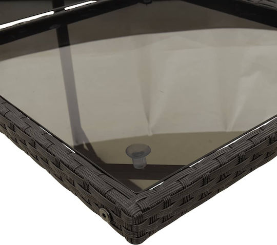 Set Sala De Mese Pentru Exterior 7 Piese Negru Cu Perne