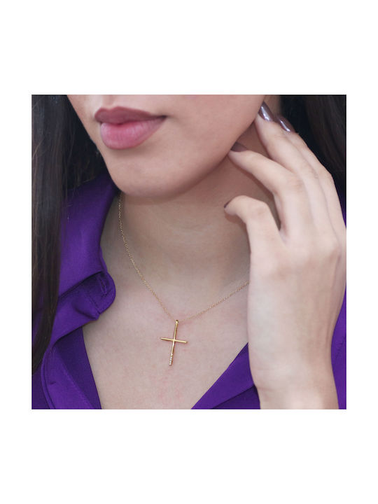 Gold Cross 14K with Chain