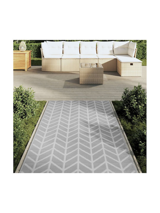 vidaXL Rug Outdoor Rectangular Grey