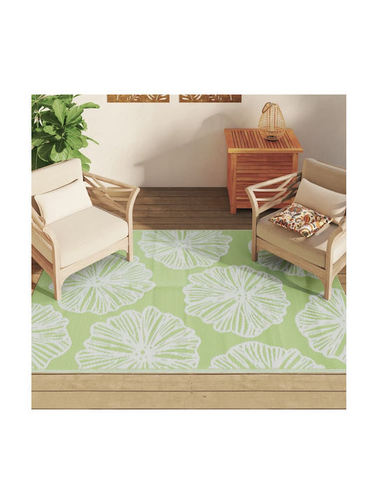 vidaXL Rug Outdoor Rectangular Green