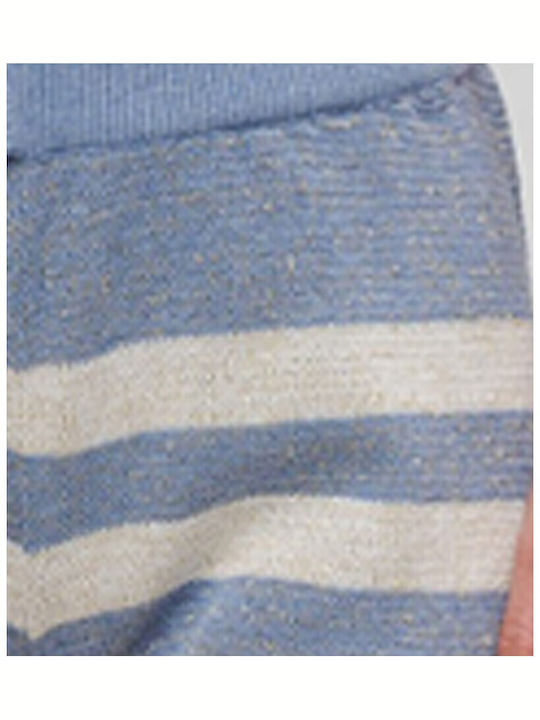 Ble Resort Collection Feminin Pantaloni scurți de Plajă Grey/blue/white