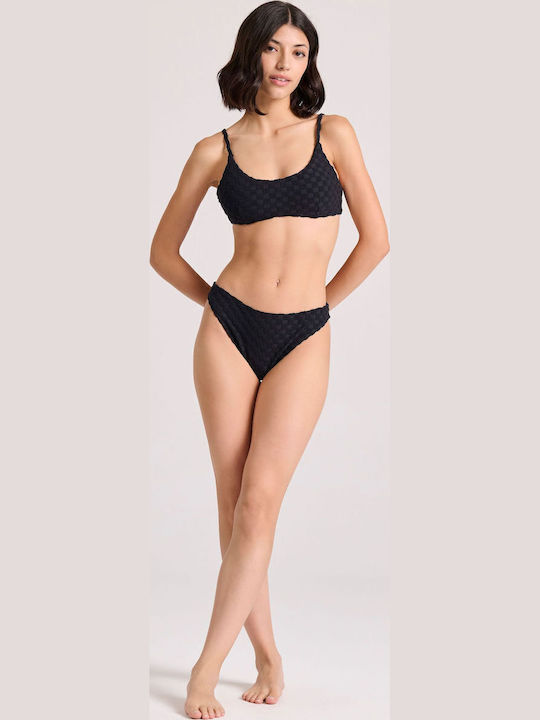 Top De Bikini Sutien Sport Negru