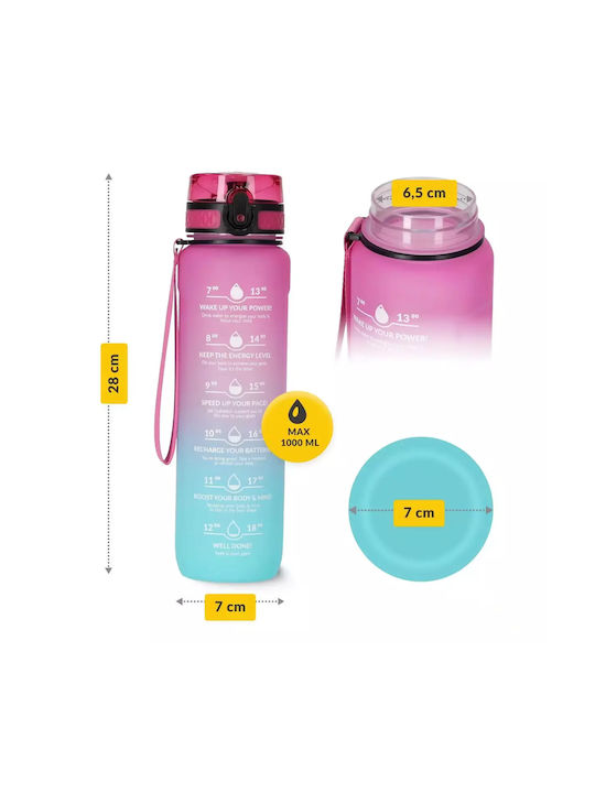 4FIZJO Water Bottle 1000ml Blue