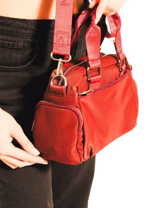 Mega Bag Damen Tasche Hand Rot