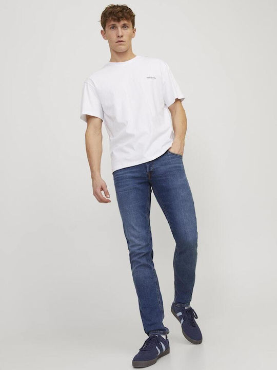 Jack & Jones Ανδρικό Παντελόνι Τζιν Ελαστικό σε Slim Εφαρμογή Blue