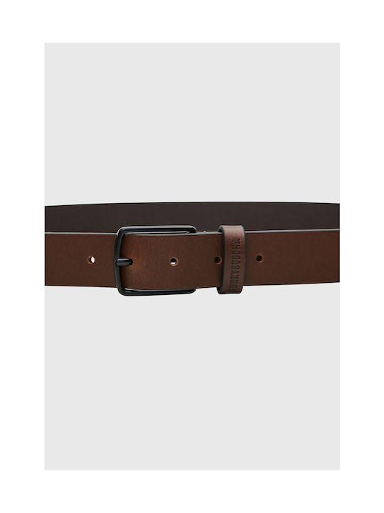 Funky Buddha Men's Leather Belt Brown