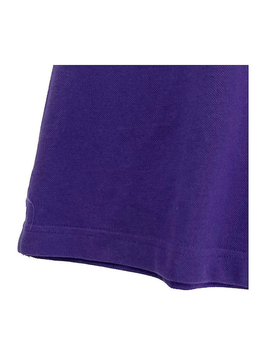 Polo Short Sleeve Blouse Purple