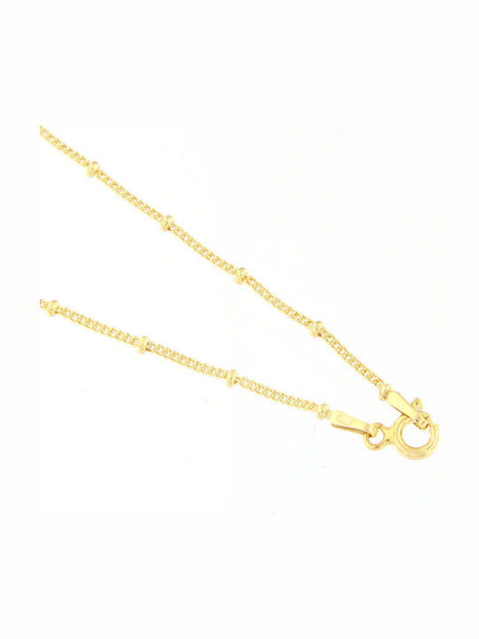Dimitrios Exclusive Necklace Eye from Gold Plated Silver Gray