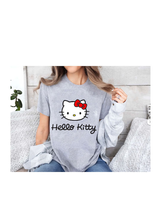 Fruit of the Loom Hello Kitty Blouse Gray Cotton