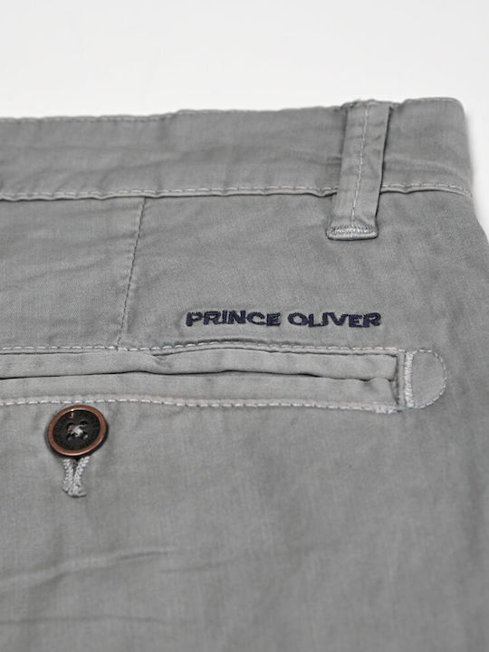 Prince Oliver Herrenhose Chino in Slim Passform Greene