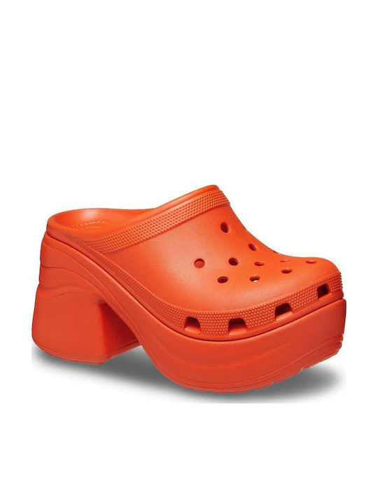 Crocs Crocs Damen Holzschuhe Orange