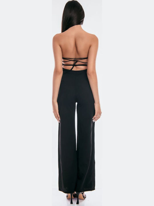 Γυναικεία Strapless Ολόσωμη Φόρμα Μαύρο