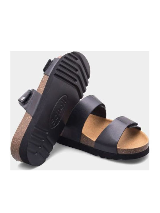 Lusaka 2.0 Leather Women's Flat Sandals in Black Color Regular Fit
