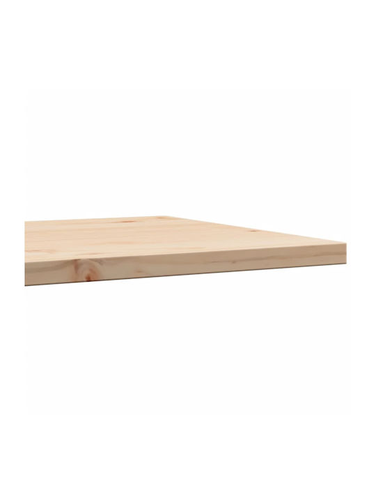 vidaXL Square Table Surface made of Solid Wood Brown 50x50x2.5cm 847424 1pcs