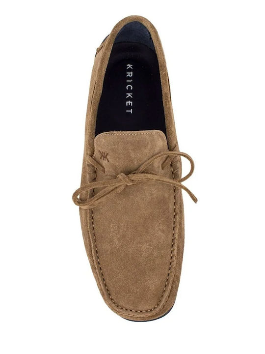 Wildleder Herren Mokassins in Beige Farbe