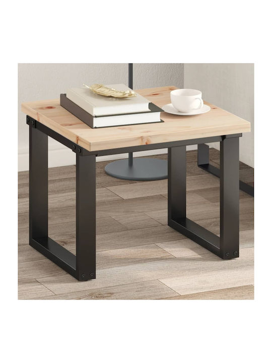 vidaXL Square Table Surface made of Solid Wood Brown 50x50x2.5cm 847424 1pcs