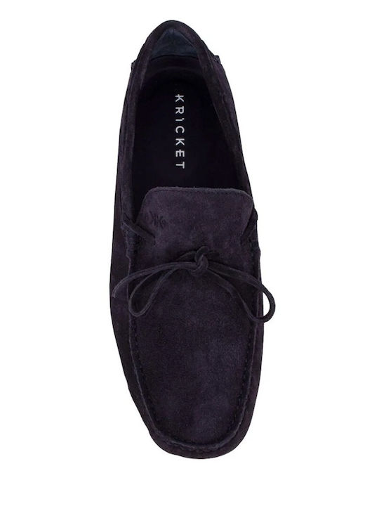 Suede Ανδρικά Μοκασίνια σε Μπλε Χρώμα