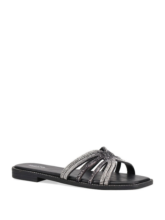 Migato Women's Flat Sandals in Black Color