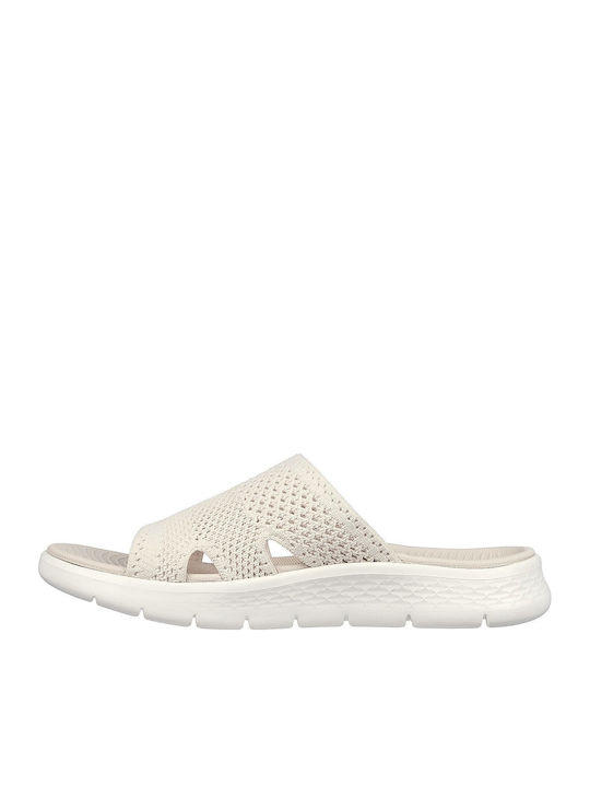 GO WALK Flex Elation Women's Flat Sandals in Beige Color
