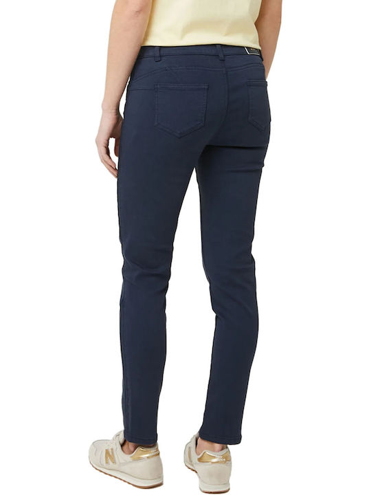 C'est Beau La Vie Femei Tesatura Pantaloni Push-up cu Croială Slim Blue