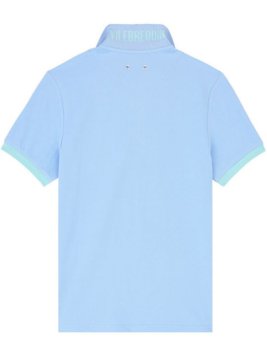 Vilebrequin Men's Short Sleeve Blouse Polo Ciel