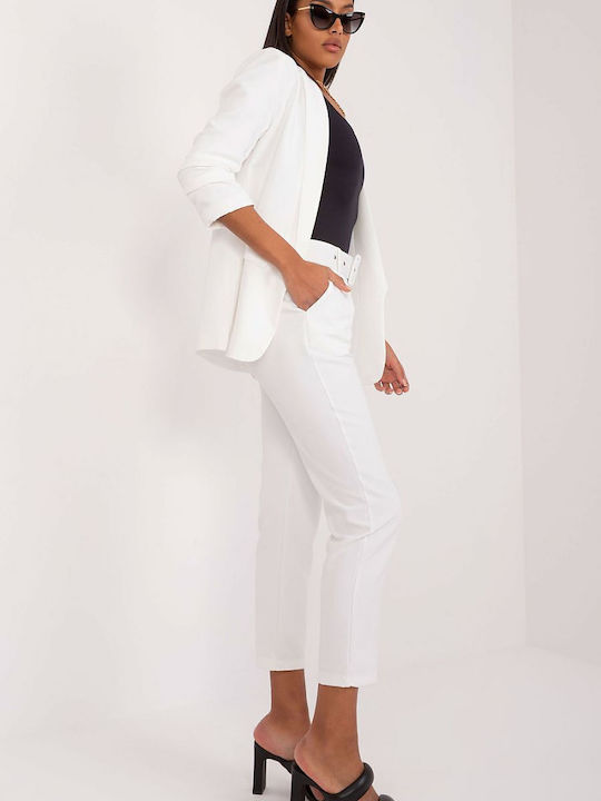 Och Bella Damen Stoff Hose White