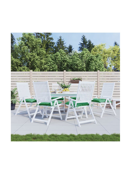 vidaXL Waterproof Bench Cushion Palette Green 6 Pieces 50x50cm