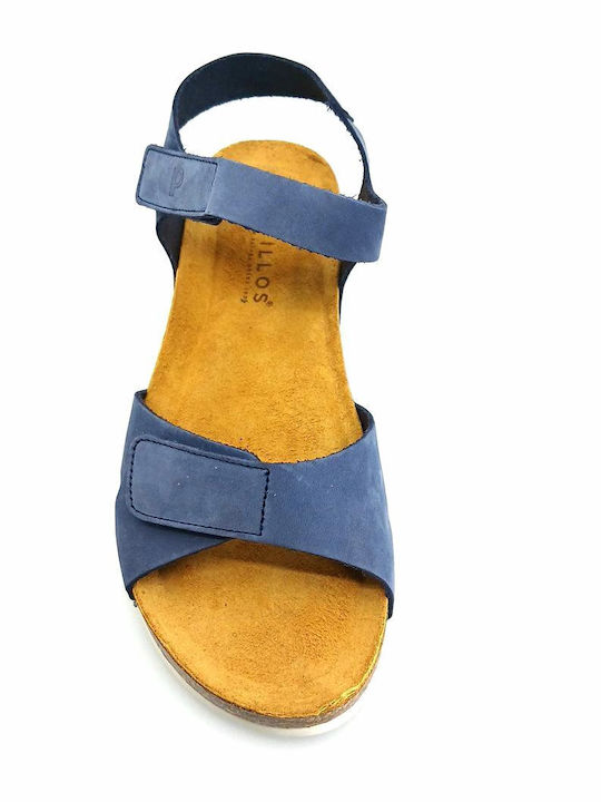 Damenplattformen Blau