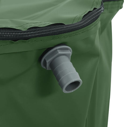 vidaXL Vertical Cylindrical Plastic Storage Tank 100lt for Water / Petroleum Green