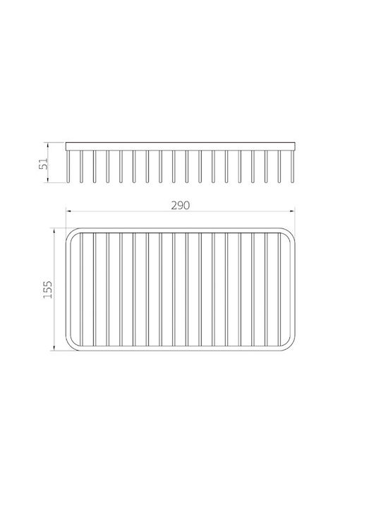 Orabella Wall-mounted Sponge Holder Silver