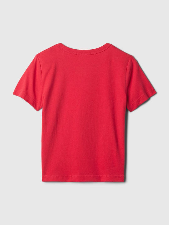 GAP Kids Blouse Short Sleeve Red Mix Match Graphic