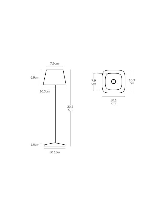 VK Lighting Lampă De Masă LED 2W 30.8x10.3x10.3cm VK Lighting Lampă De Masă LED 2W 30.8x10.3x10.3cm