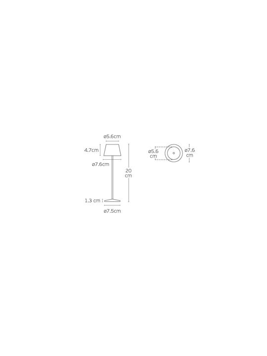 VK Lighting Außenstehlampe LED 2W 20x7.6cm VK Lighting Außenstehlampe LED 2W 20x7.6cm