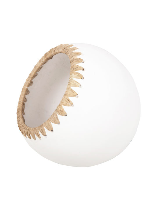 HomeMarkt Διακοσμητικό Βάζο Πήλινο Πορτοκαλί Φ22xΥ29cm