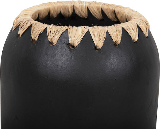 HomeMarkt Διακοσμητικό Βάζο Πήλινο Πορτοκαλί Φ21xΥ32cm