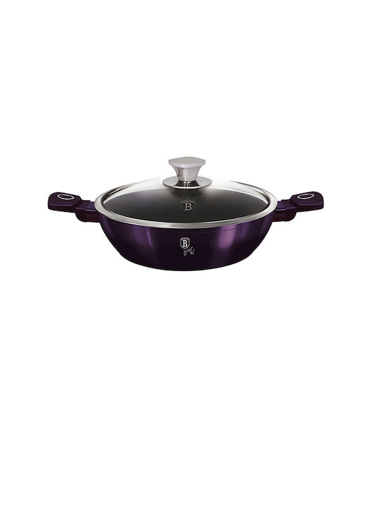 Berlinger Haus Purple Eclipse Collection Shallow Pot made of Aluminum 2.3lt / 24cm