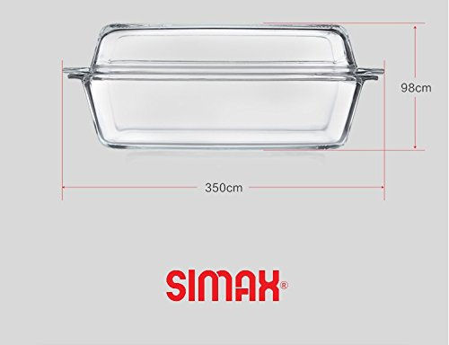 Simax Oală Dreptunghiulară de Sticlă 2.8lt 1buc