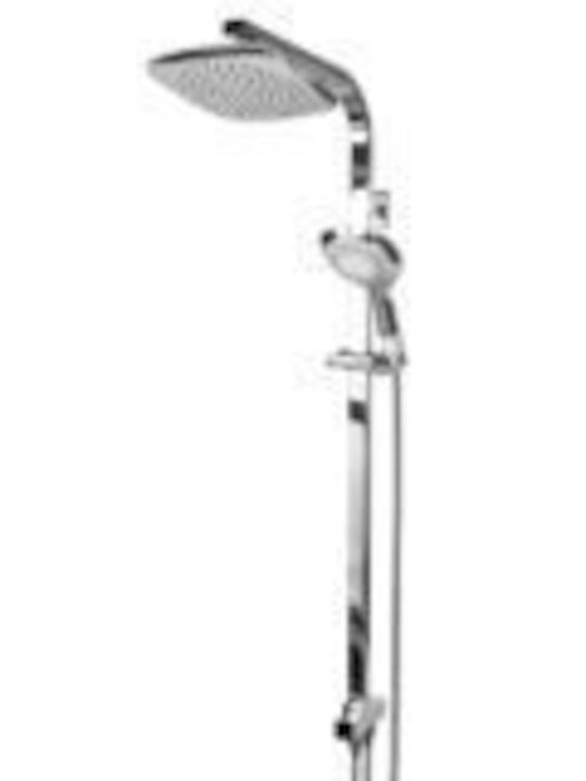 Tema Shower Column with Bathtub Mixer White