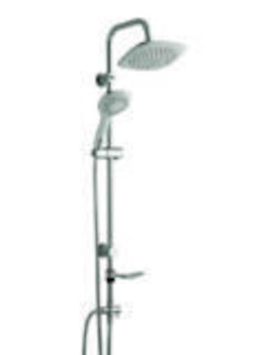Tema Shower Column with Mixer White