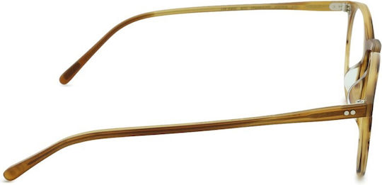 Men's Brown Acetate Prescription Eyeglass Frame OV5183 1011