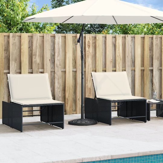 vidaXL Βάση Ομπρέλας Πλαστική Ασημί 38x38x31cm
