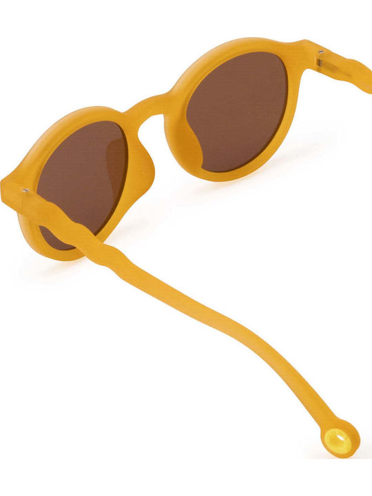 Olivio & Co Oval Kids Sunglasses with Polarized Lenses Yellow for 5-12 Years