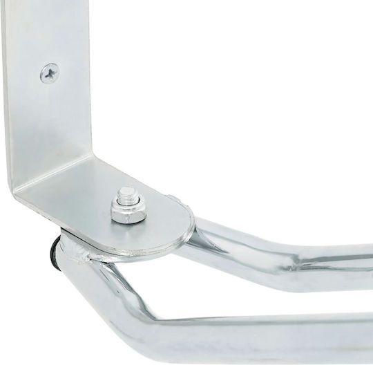 Bicycle Wall Mounts 2 Pieces Galvanized Steel 4008601 Silver