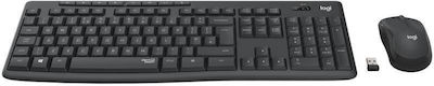 Logitech MK295 Silent Kabellos Tastatur & Maus Set Gray