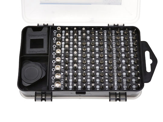 Geko Set 4 Schraubendreher-Bits Kreuz / Stern / Gerade / Torx