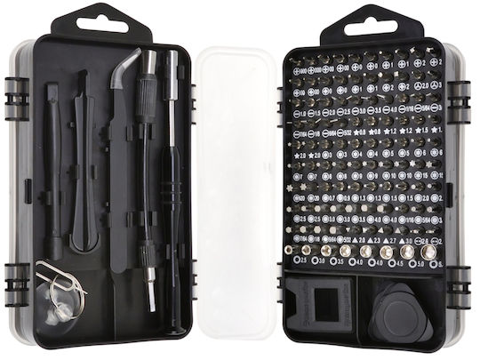 Geko Set 4 Schraubendreher-Bits Kreuz / Stern / Gerade / Torx