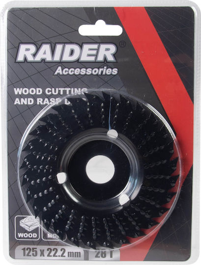 Raider 140145 Cutting Disc Wood Hole Diameter 125mm with 28 Teeth 1pcs